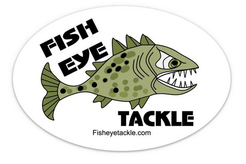Fish Eye Tackle Decal 6"x4"