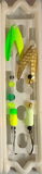 2 Pack Dakota #2 Rig 1 Float & hook w/ leader holder Fits Plano 3600 box